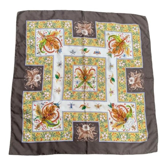 Gucci Colorful Butterfly Print Extra Large Silk - Picture 1 of 9